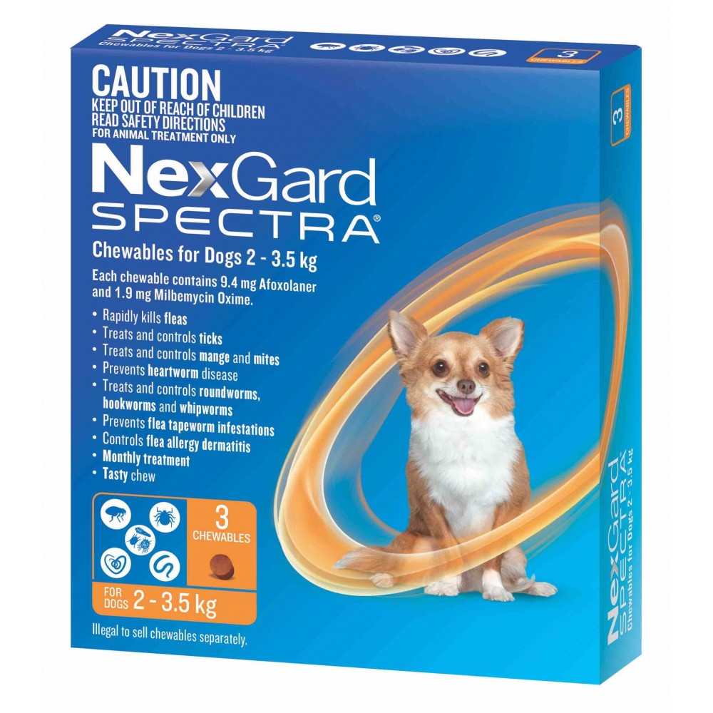 Nexgard Spectra X-Small 4.50 - 8 lbs