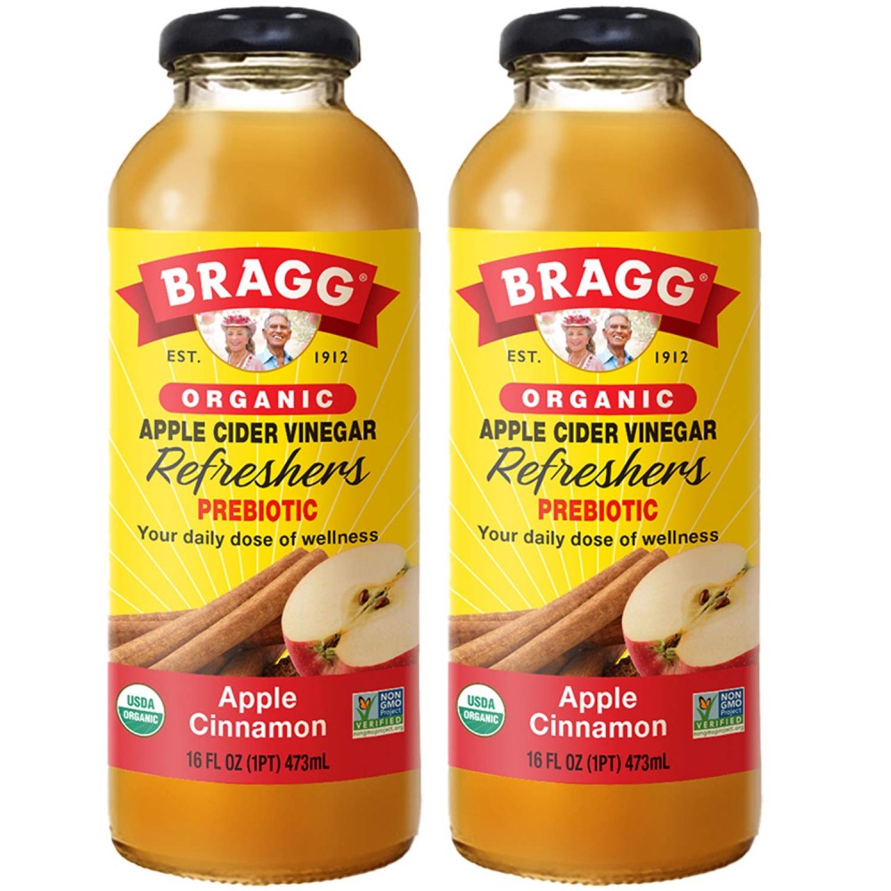 Bragg Organic Apple Cider Vinegar Beverage  Apple Cinnamon 16 oz.