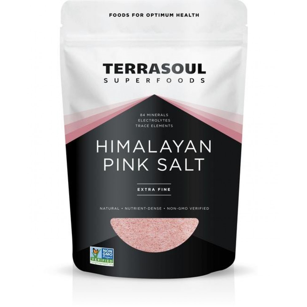 Terrasoul Superfoods Himalayan Pink Salt (Extra-Fine) 16oz.