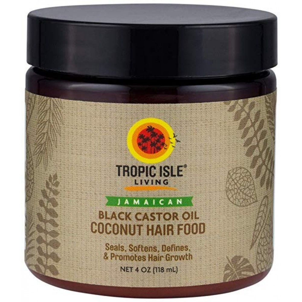 Tropic Isle Living Coconut Jamaican Black Castor Oil Hair Food (4 oz)