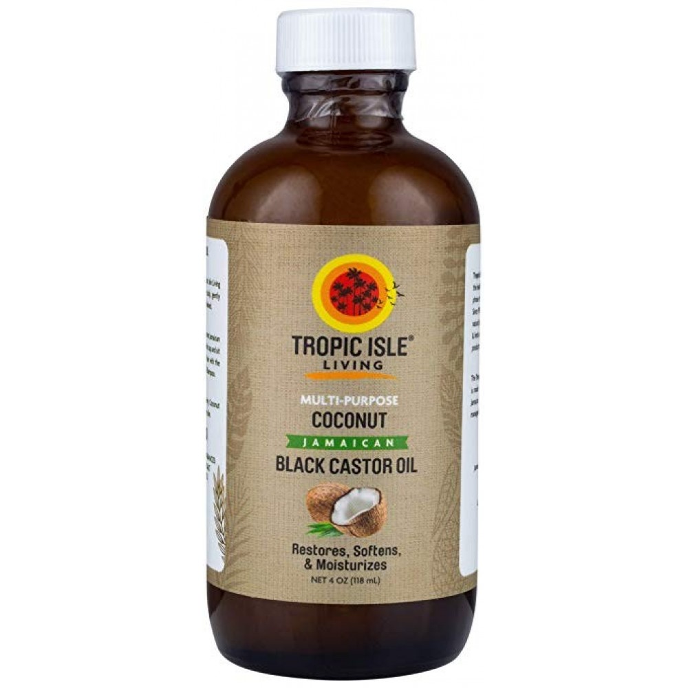 Tropic Isle Living- Coconut Jamaican Black Castor Oil 4 oz.