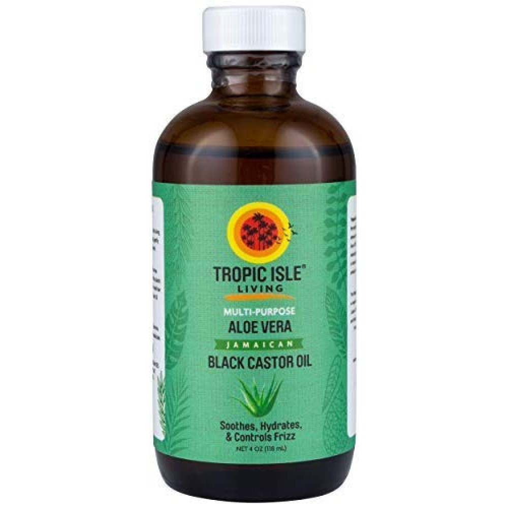 Tropic Isle Living Jamaican Black Castor Oil Aloe Vera 4 oz.